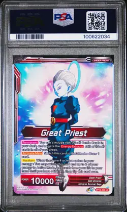 Great Priest Commander of Angels Pre-Release Foil Leader Dragon Ball Card PSA 10 - Image 2