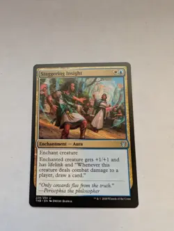 Staggering Insight Theros Beyond Death Regular MTG Nm - Image 1