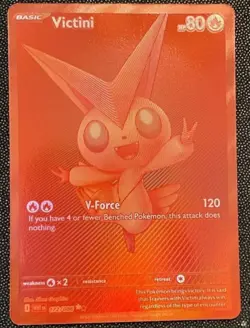 Pokemon Red VICTINI #172/086 Black Bolt White Flare PACK FRESH ENGLISH - Image 1