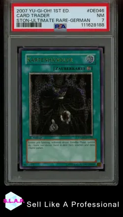 CARD TRADER STON-ULTIMATE RARE-GER YU-GI-OH STON-STRIKE OF NEOS 2007 DE046 PSA 7 - Image 1