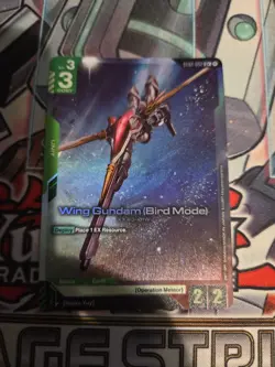 Wing Gundam (Bird Mode) Alternate Art Foil -ST02-002 C+ NM -Gundam TCG Card Game - Image 2