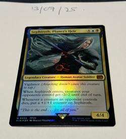 Magic the Gathering MTG Sephiroth, Planet's Heir x1 Mythic FOIL Card NM/M - Image 3