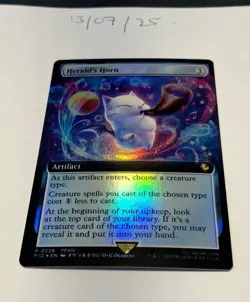 Magic the Gathering MTG Herald's Horn x1 Rare Extended FOIL Card NM/M Promo - Image 1