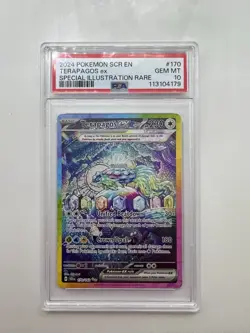 PSA 10 Terapagos Ex 170/142 Special Illustration Rare Graded Pokémon Card TCG - Image 1
