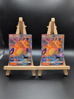 Pokémon TCG Charizard GX SM211 Hidden Fates Holo Black Star Promo Card x2 - Image 3