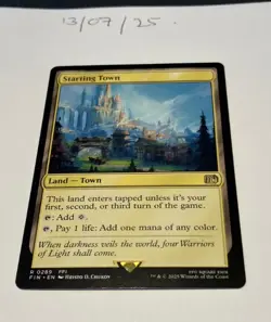 Magic the Gathering MTG Starting Town x1 Rare Card NM/M Final Fantasy - Image 1