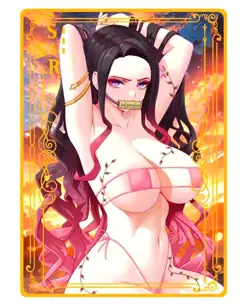 Waifu Anime Cards TCG | Nezuko Kamado - Demon Slayer | SSR [ METAL CARD ] Hentai - Image 3