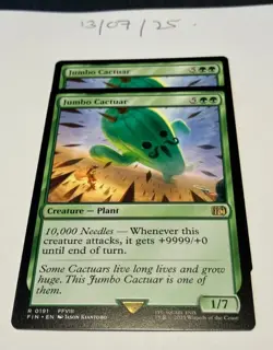 Magic the Gathering MTG Jumbo Cactuar x2 Rare Cards NM/M Final - Image 1