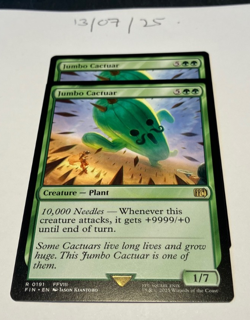 Magic the Gathering MTG Jumbo Cactuar x2 Rare Cards NM/M Final - Image 2