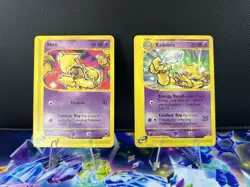 Set of 2 Pokémon Abra & Kadabra Expedition Cards Rare Non Holo 2002 - Image 3