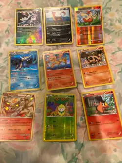Pokemon TCG Card Holo Card Lot (Dialga, Samurott, Ninetails, Moltres, Tepig) - Image 1