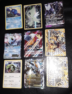 Pokemon TCG Binder Page Lot of 9 Holo Cards and basic Necrozma Celebi Manaphy - Image 10