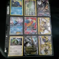 Pokemon TCG Binder Page Lot of 9 Holo Cards and basic Necrozma Celebi Manaphy - Image 12