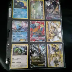Pokemon TCG Binder Page Lot of 9 Holo Cards and basic Necrozma Celebi Manaphy - Image 3