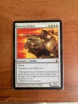 x1 MTG Blazing Archon Ravnica: City Of Guilds LP Magic The Gathering - Image 2