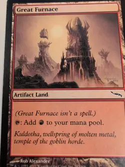 1x Great Furnace MTG Mirrodin Regular MP - Image 1