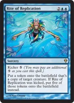 Moderate Play x 1 Rite of Replication Zendikar - Image 1