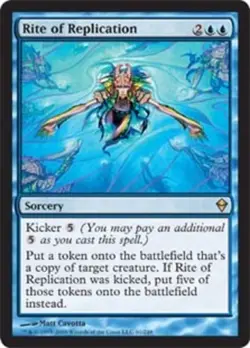 Moderate Play x 1 Rite of Replication Zendikar - Image 2