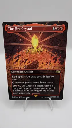 The Fire Crystal Borderless Full Art R0337 Final Fantasy MTG NM - Image 3