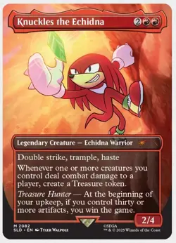 🌟 Knuckles the Echidna 2082 - Sonic Secret Lair MTG PRESALE Non Foil 🌟 - Image 1