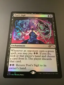 MTG Secret Lair x Post Malone #1188 Post's Sigil Foil NM - Image 1