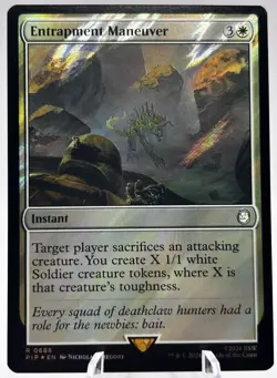 Entrapment Maneuver 0688 Surge Foil Universes Beyond: Fallout PIP MTG NM - Image 1