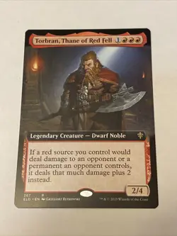 Torbran, Thane of Red Fell (Extended Art) Throne of Eldraine Regular NM/LP - Image 3