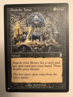 MTG | Diabolic Tutor - The List Reprints (LIST) | NM - Never Played - Image 1