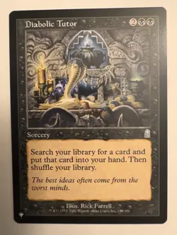 MTG | Diabolic Tutor - The List Reprints (LIST) | NM - Never Played - Image 2