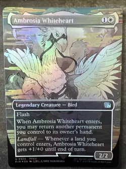 Ambrosia Whiteheart (Borderless) Final Fantasy Foil - Image 1
