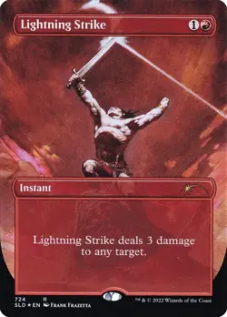 Mint/Near-Mint, English - 1 x MTG Lightning Strike - 724 - Foil Secret Lair Drop - Image 1