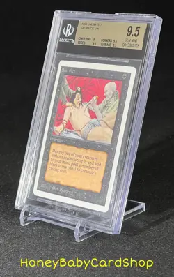 MTG Unlimited Edition 1993 Sacrifice BGS 9.5 GEM MINT Old School 93/94 Pop. 9 - Image 9