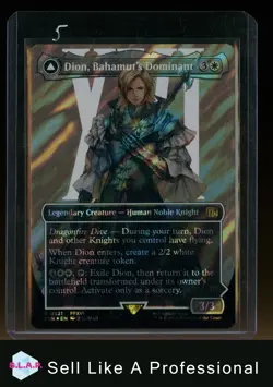 MAGIC DION, BAHAMUT'S DOMINANT SURGE FOIL 0521 FINAL FANTASY WINGED ANGEL MTG - Image 1