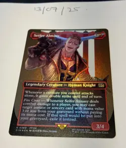 Magic the Gathering MTG Seifer Almasy x1 Rare B'less FOIL Card NM/M - Image 1