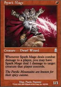 Spark Mage - Foil PL/MP, English MTG Odyssey - Image 1