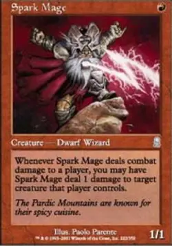 Spark Mage - Foil PL/MP, English MTG Odyssey - Image 2