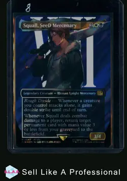MAGIC SQUALL, SEED MERCENARY SURGE FOIL 0547 FINAL FANTASY WINGED ANGEL MTG - Image 1