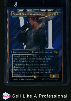 MAGIC SQUALL, SEED MERCENARY SURGE FOIL 0547 FINAL FANTASY WINGED ANGEL MTG - Image 3