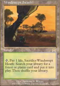 [1x] Windswept Heath - Foil Heavy Play, English Onslaught MTG Magic - Image 1