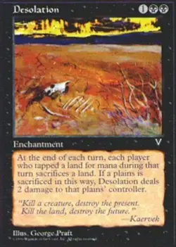Desolation ~ Moderately Played Visions MTG Magic UltimateMTG Black Card - Image 1