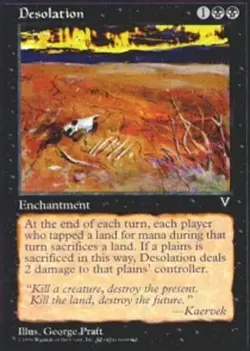 Desolation ~ Moderately Played Visions MTG Magic UltimateMTG Black Card - Image 2