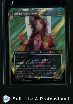 MAGIC AERITH GAINSBOROUGH SURGE FOIL 0519 FINAL FANTASY WINGED ANGEL MTG - Image 1
