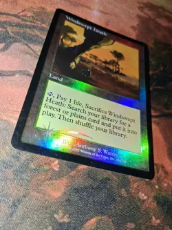 MTG Windswept Heath Foil Onslaught HP - Image 4