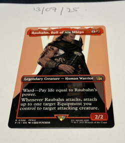 Magic the Gathering MTG Raubahn, Bull of Ala Mhigo x1 Rare B'less Card NM/M - Image 2