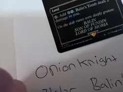 MTG Lord of the Rings LTC 387 Balin's Tomb (Ancient Tomb) Surge Foil - Image 3