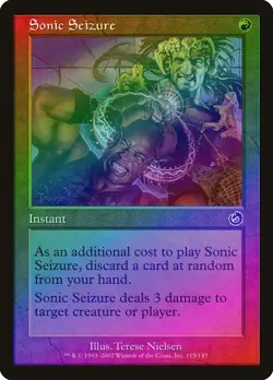 Sonic Seizure FOIL Torment PLD Red Common MAGIC THE GATHERING CARD ABUGames - Image 1