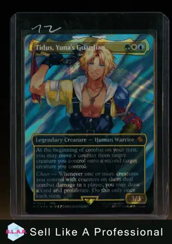 MAGIC TIDUS, YUNA'S GUARDIAN SURGE FOIL 0213 FINAL FANTASY WINGED ANGEL MTG - Image 1