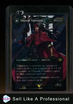 MAGIC VINCENT VALENTINE SURGE FOIL 0528 FINAL FANTASY WINGED ANGEL MTG - Image 1