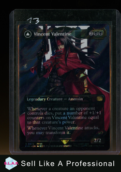 MAGIC VINCENT VALENTINE SURGE FOIL 0528 FINAL FANTASY WINGED ANGEL MTG - Image 3