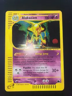 PSA 7 Alakazam H1/H32 Skyridge Holo Pokemon Card NEARMINT Eng - Image 7